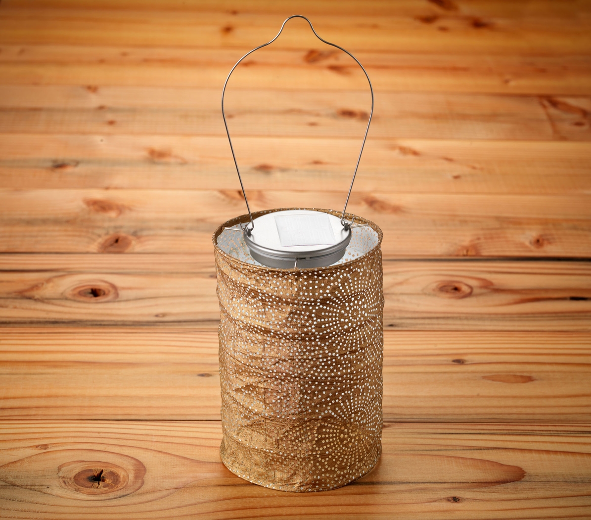 La Flora Bronze Outdoor Solar Lantern - Thumbnail - Image 2