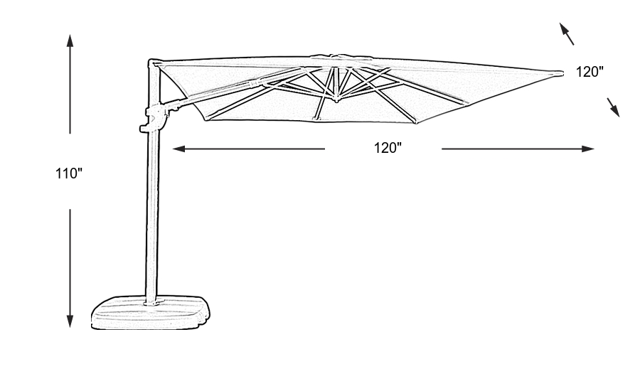 Dimension Image. Please refer to the Dimension Tab on this page for dimension details.