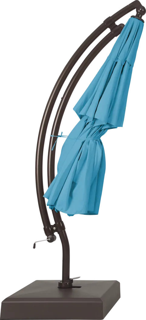 La Mesa Cove 13' Aruba Outdoor Curve Cantilever Umbrella with Base with Drumlin Vega Light - Thumbnail - Image 4