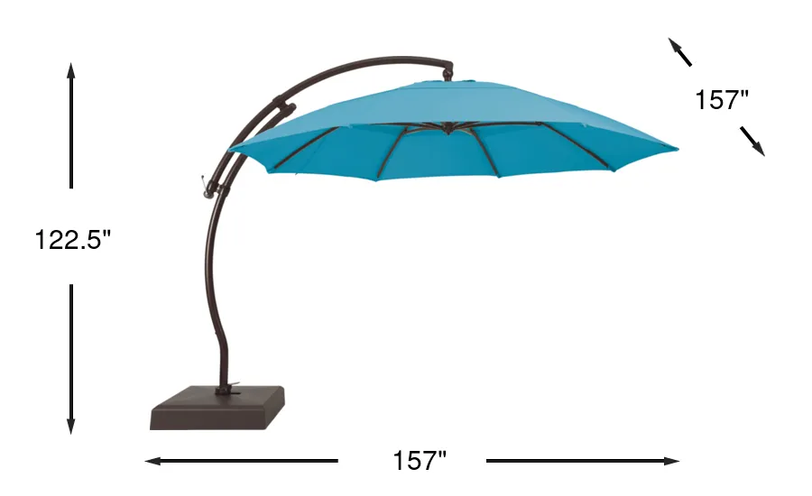aruba color patio umbrella Midtown Umbrellas Push & Pop 8 Ft Umbrellas with Push & Pop Mechanism, Fiberglass Ribs & Sunbrella Fabric  Outdoor for Deck, Pool, Cafs and Hotels  The Aruba Auto Tilt Market Umbrella allows users to follow the sun for continual outdoor enjoyment California Umbrella 9 ft. Matted
