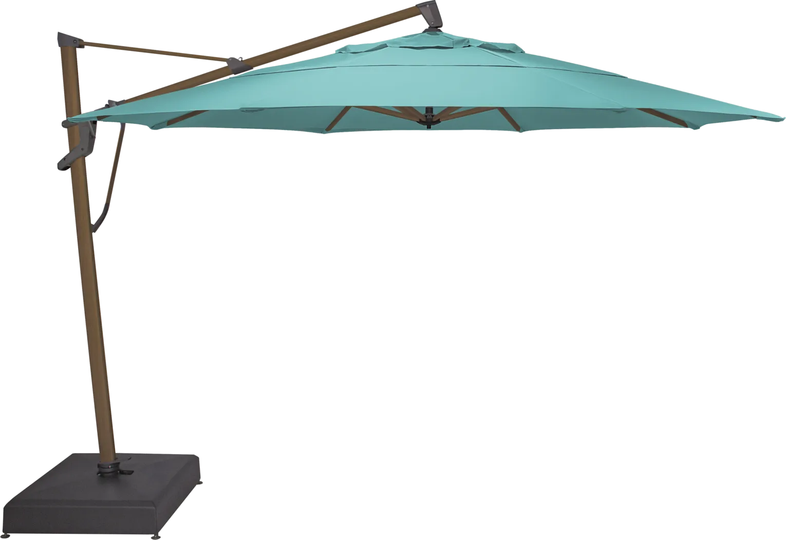 La Mesa Cove 13' Octagon Aruba Outdoor Cantilever Umbrella with Rolling Base - Thumbnail - Image 1