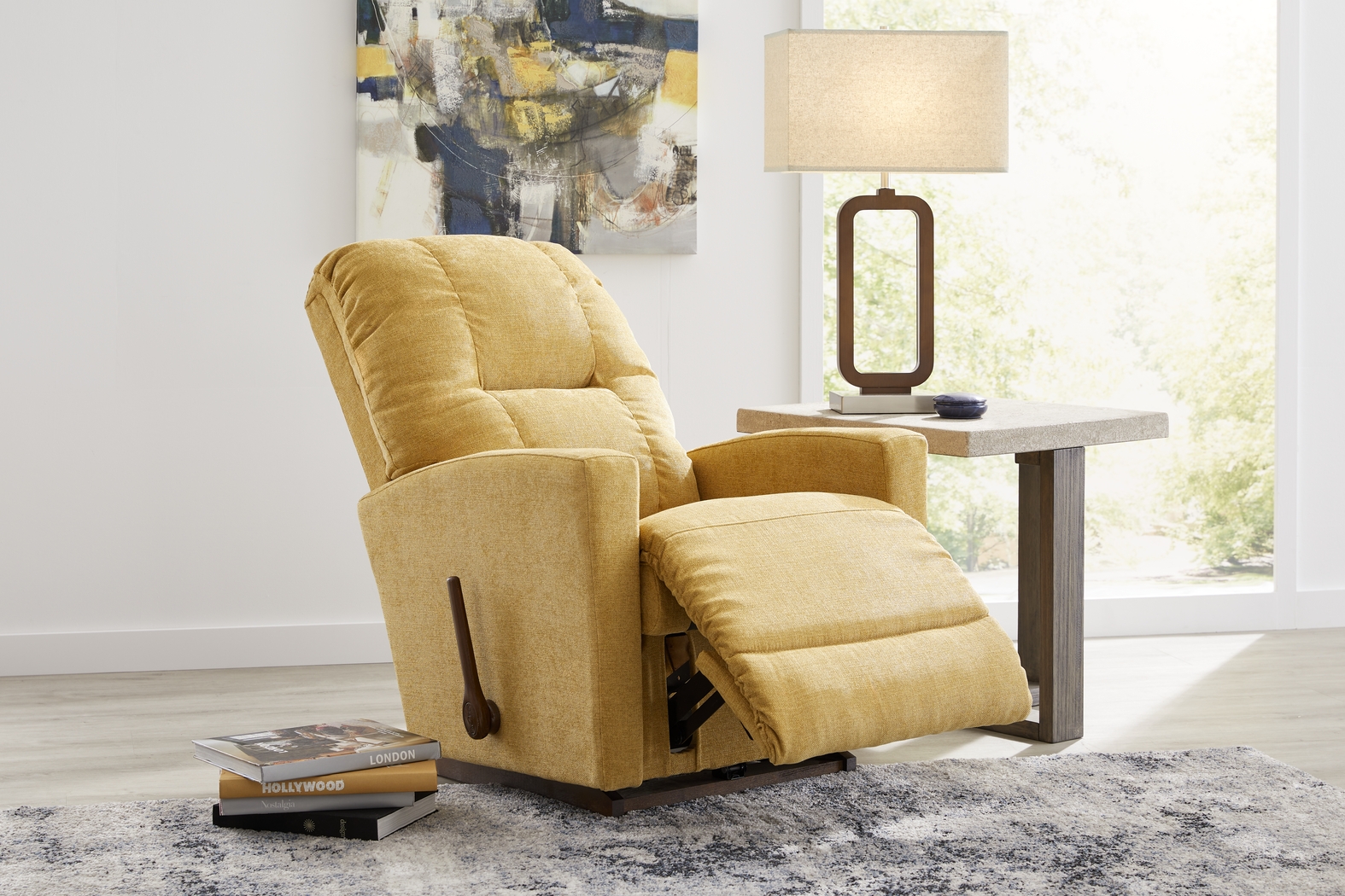 La-Z-Boy Casey I Sunflower Rocker Recliner - Thumbnail - Image 4