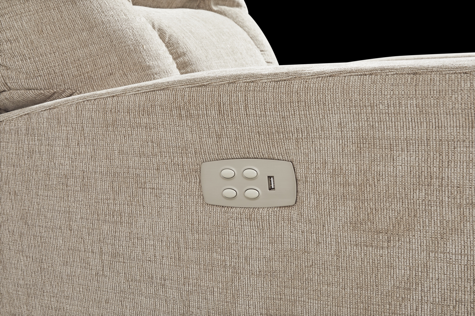 La-Z-Boy Casey III Beige Dual Power Recliner - Thumbnail - Image 3