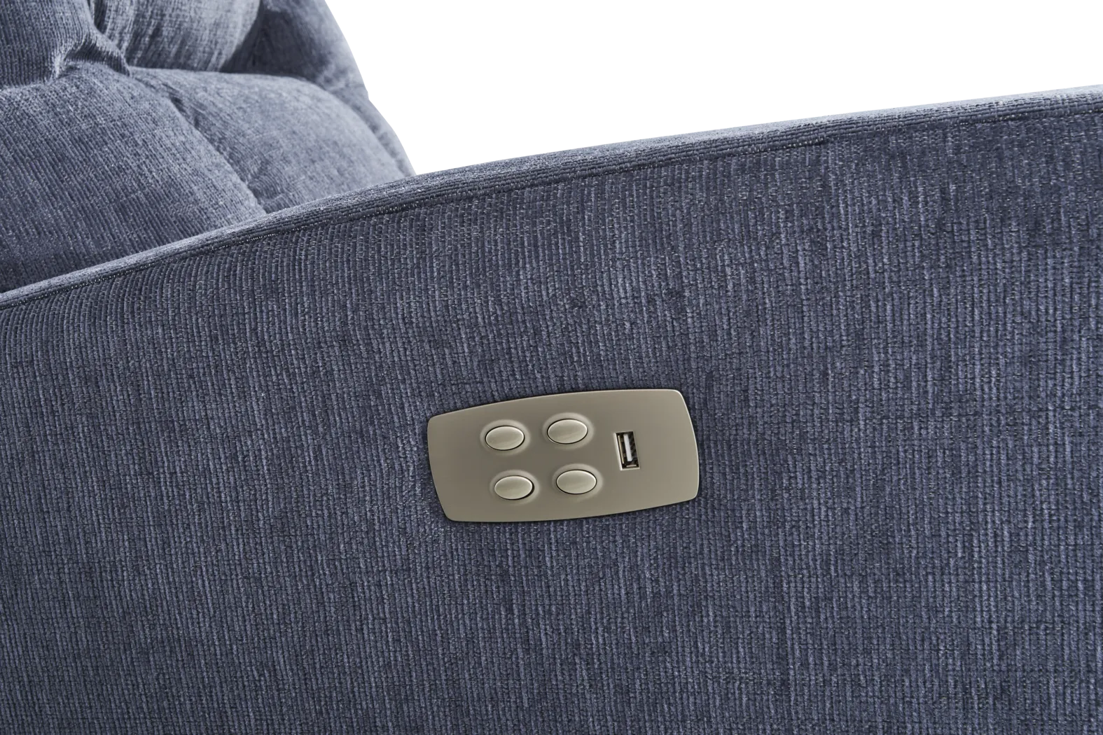 La-Z-Boy Casey III Blue Dual Power Recliner - Thumbnail - Image 3