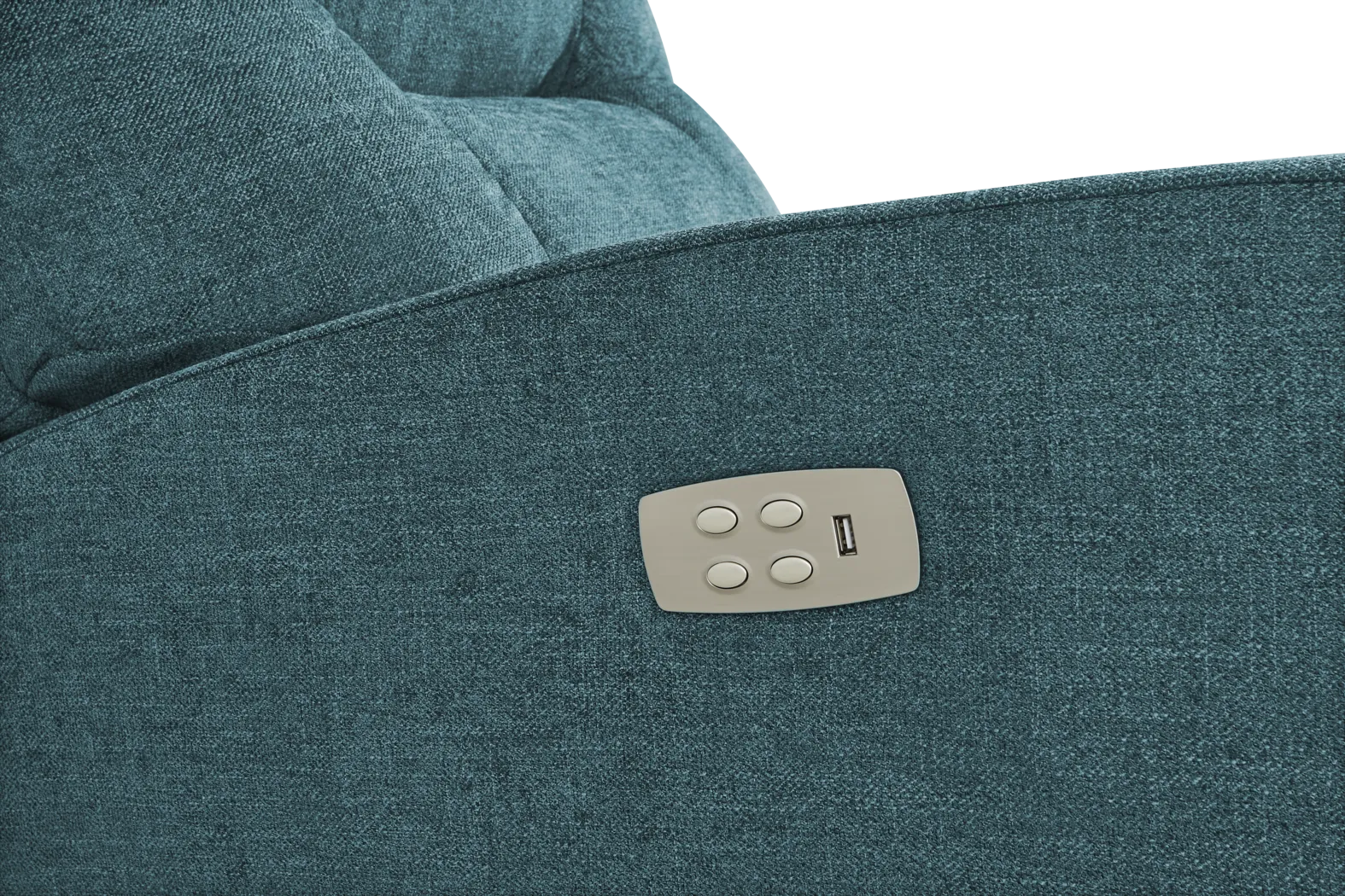 La-Z-Boy Casey III Teal Dual Power Recliner - Thumbnail - Image 3