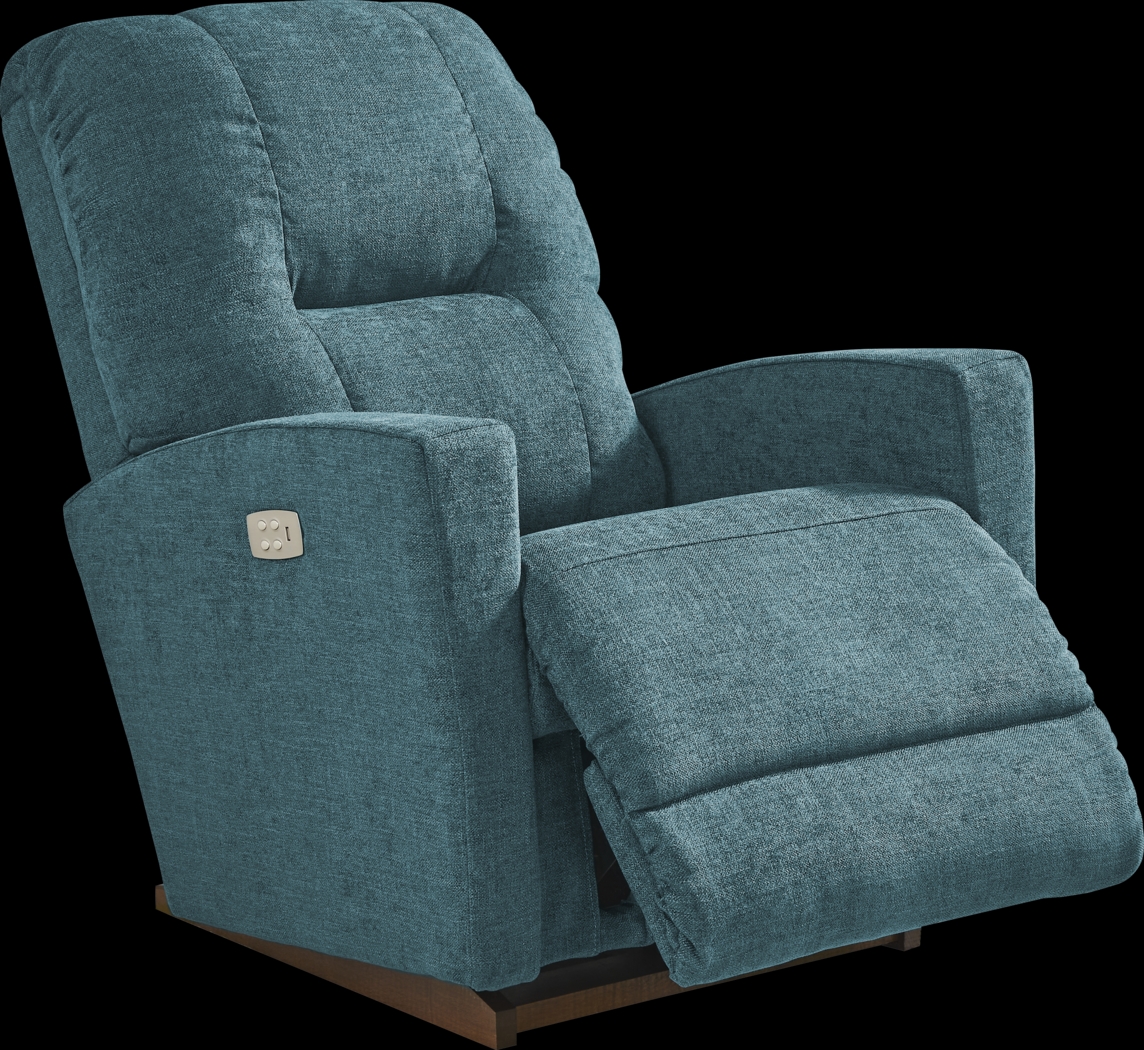 LASSY☆ La-Z-Boy Casey III Teal Blue,Green Woven Dual Power Recliner