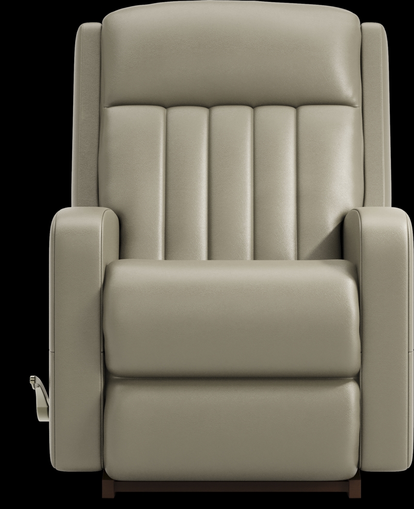 La-Z-Boy Finley II Gray Leather Rocker Recliner - Thumbnail - Image 2