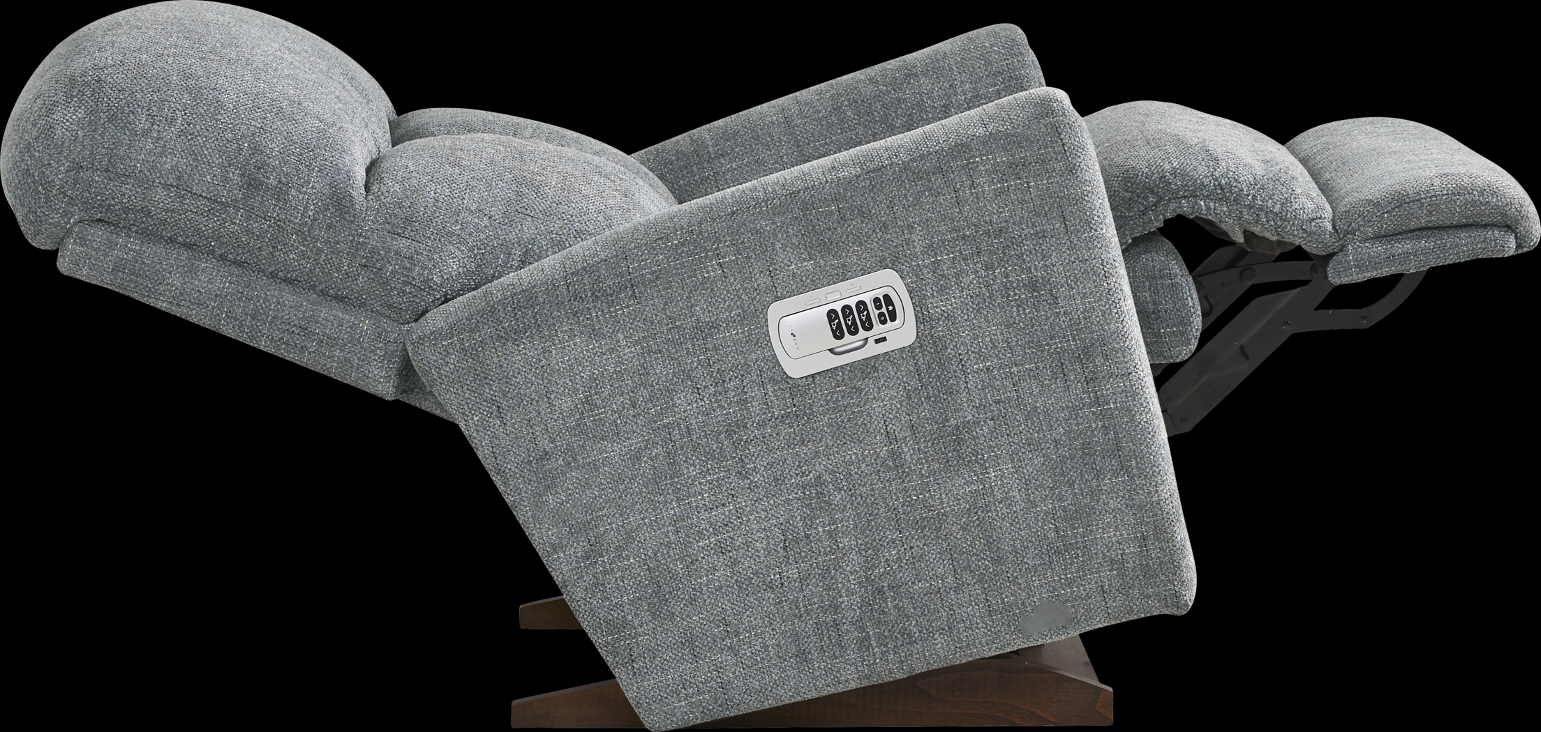 La-Z-Boy Hawthorn III Blue Dual Power Recliner - Thumbnail - Image 3