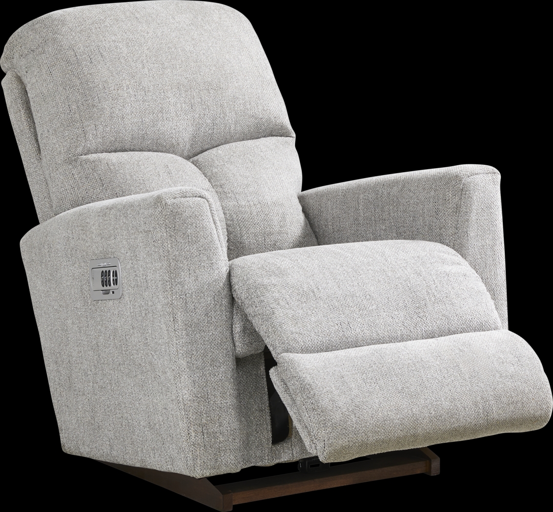 La-Z-Boy Hawthorn III Gray Dual Power Recliner - Thumbnail - Image 1