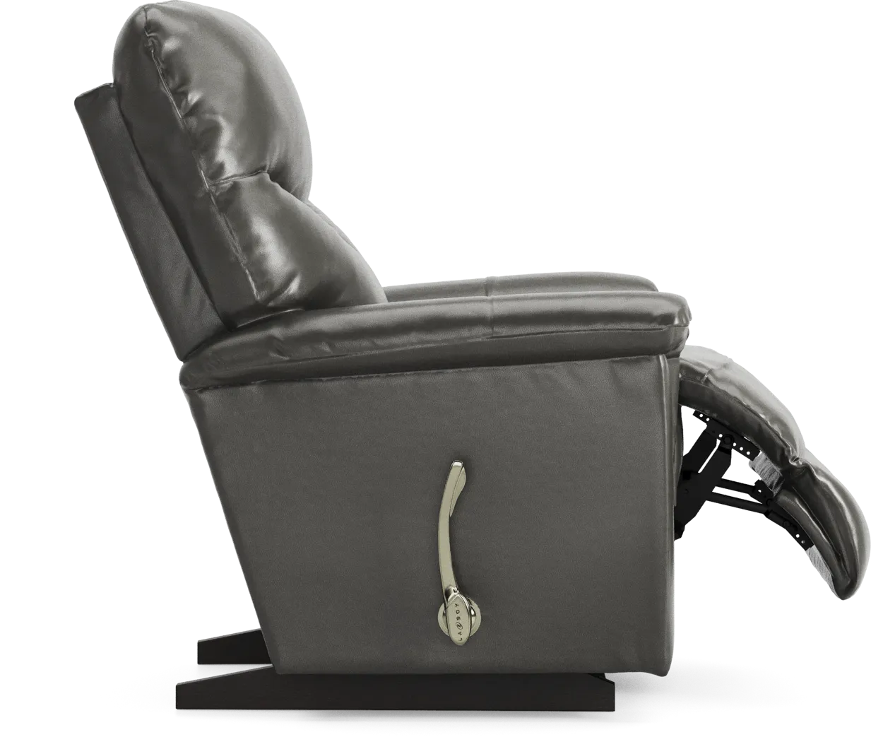 La-Z-Boy James Gray Leather Rocker Recliner - Image 7