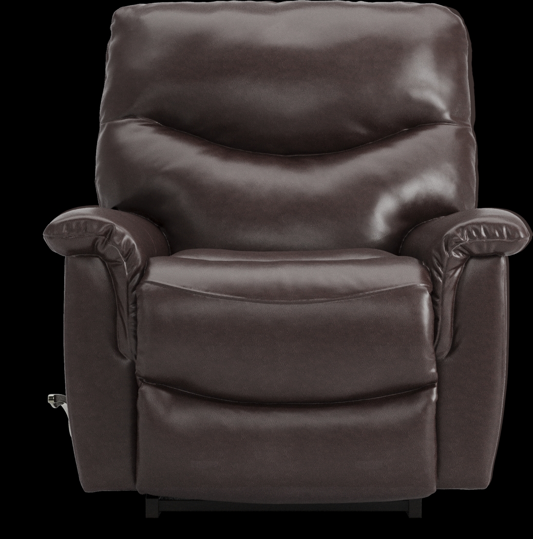 La-Z-Boy James Walnut Leather Rocker Recliner - Thumbnail - Image 2