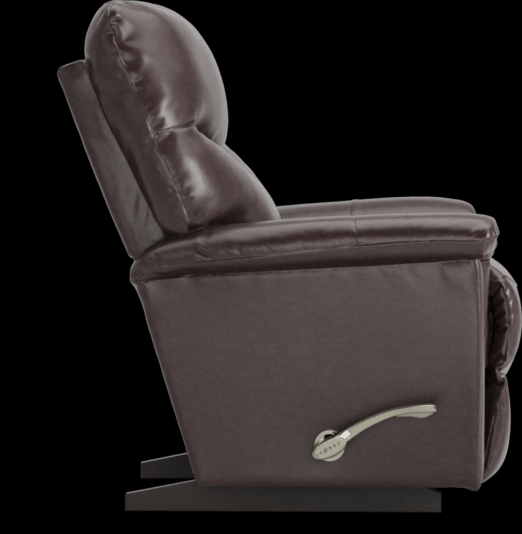 La-Z-Boy James Walnut Leather Rocker Recliner - Thumbnail - Image 3