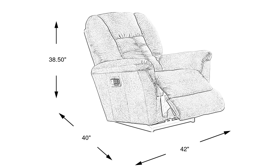 La-Z-Boy Jasper III Beige Knitted Dual Power Recliner | Rooms to Go