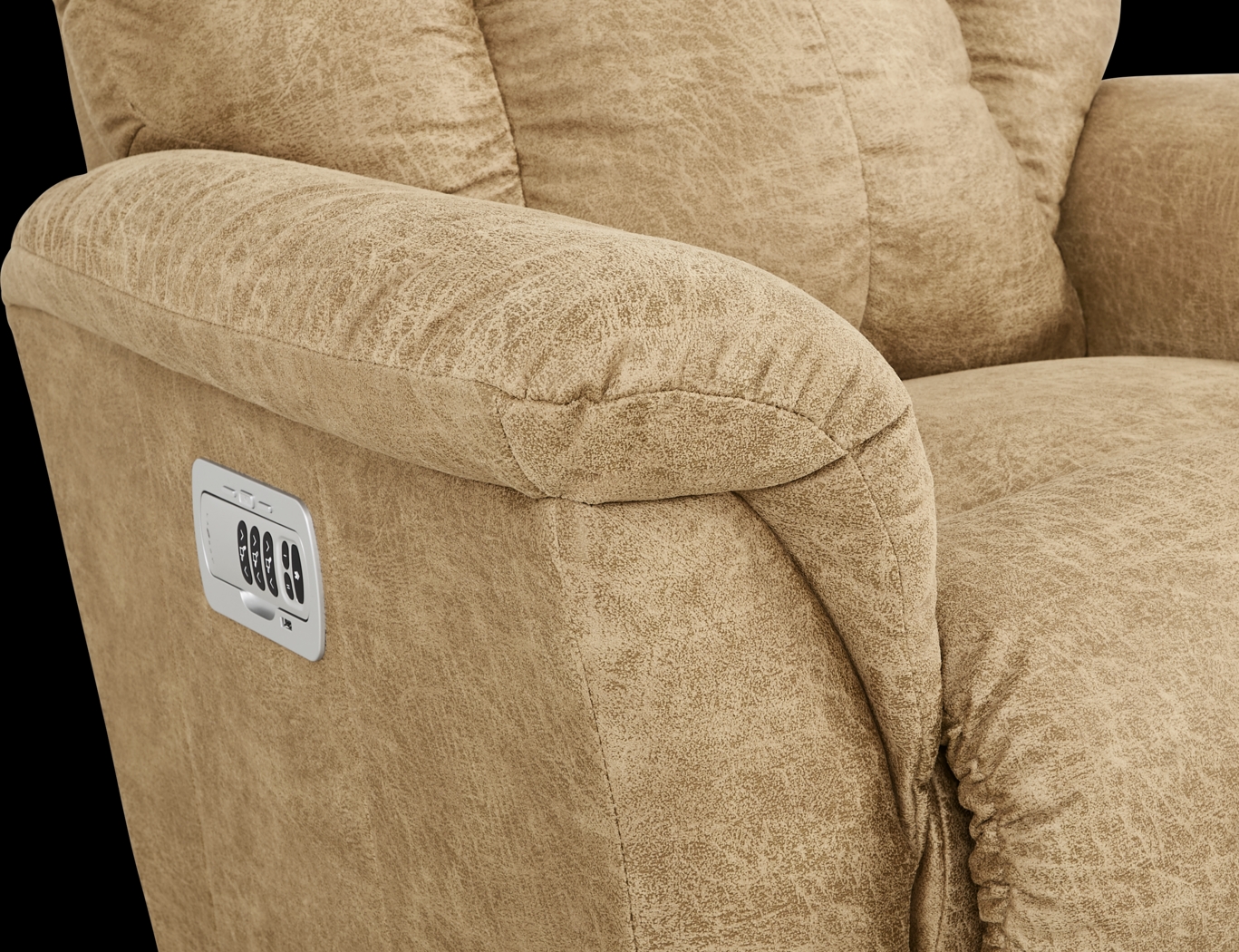 La-Z-Boy Jasper III Brown Dual Power Recliner - Thumbnail - Image 4