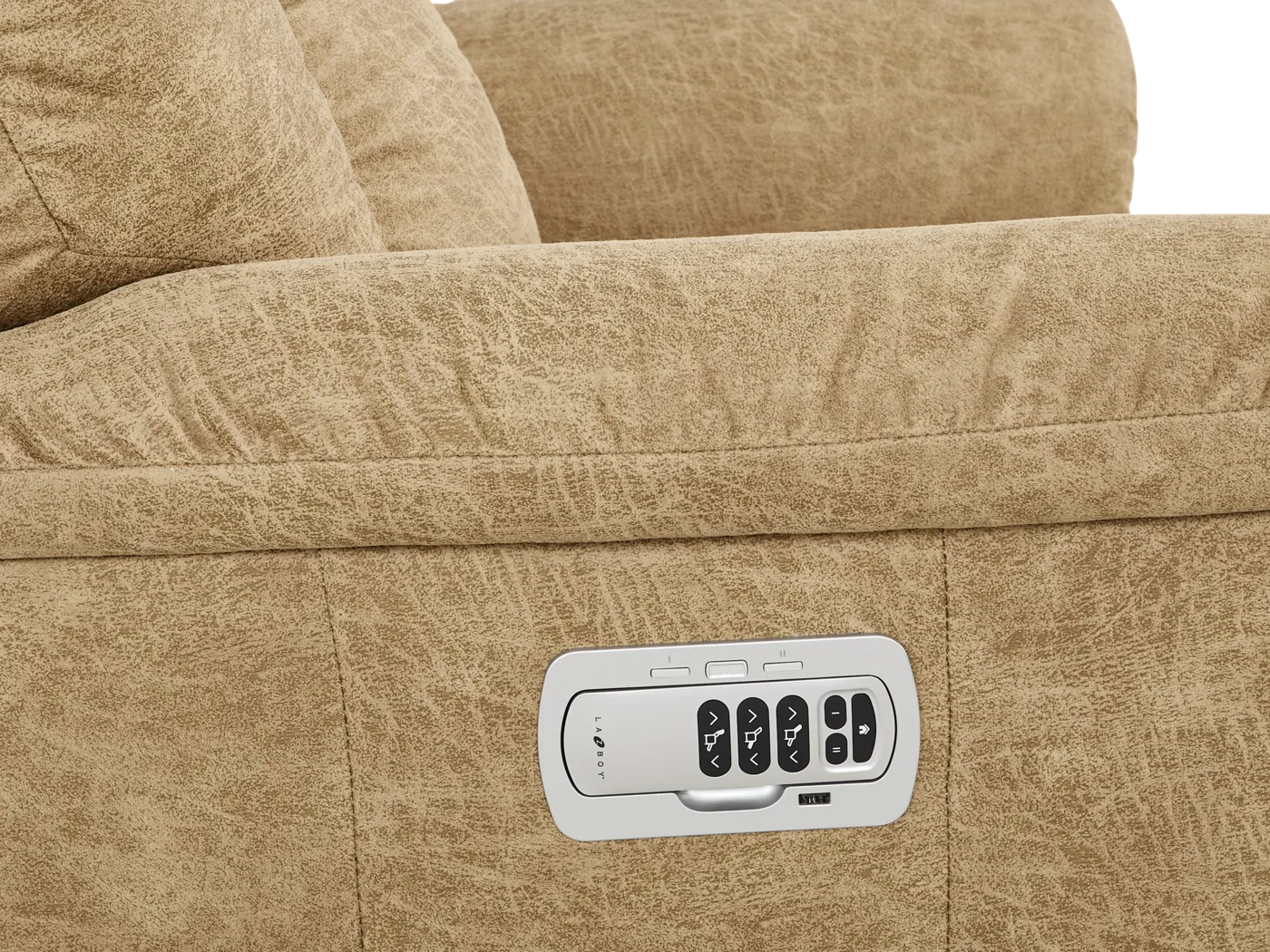 La-Z-Boy Jasper III Brown Dual Power Recliner - Image 5