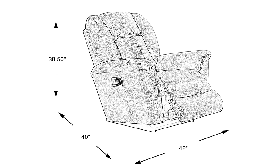 La-Z-Boy Jasper III Brown Knitted Dual Power Recliner | Rooms to Go