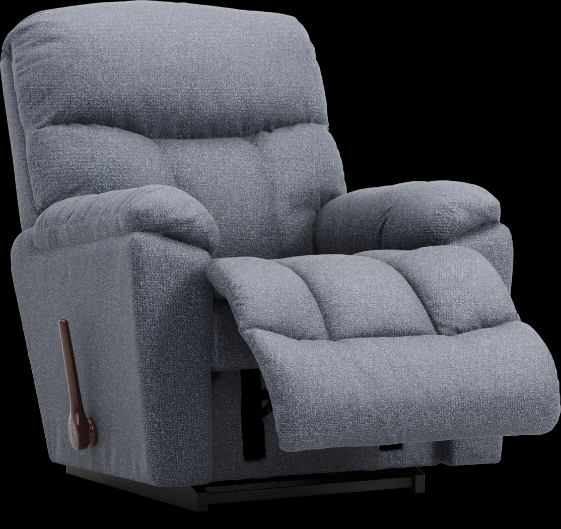 La-Z-Boy Morrison I Slate Blue Rocker Recliner - Thumbnail - Image 2