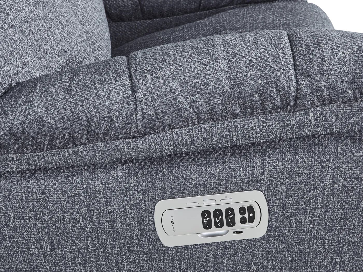 La-Z-Boy Morrison III Slate Blue Dual Power Recliner - Image 7
