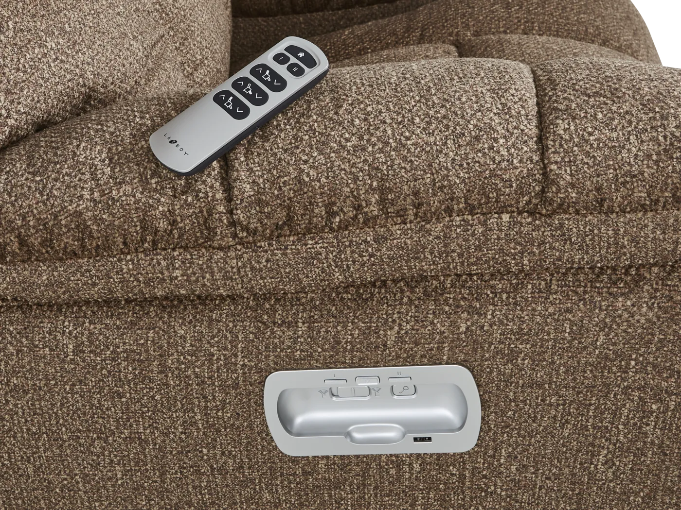 La-Z-Boy Morrison III Brown Dual Power Recliner - Image 5