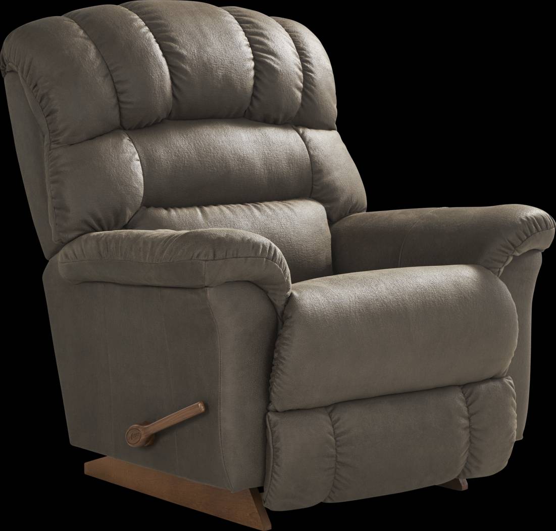 La-Z-Boy Randell Gray Rocker Recliner - Thumbnail - Image 4