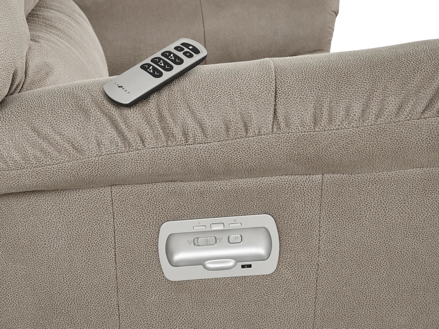 La-Z-Boy Randell III Taupe Dual Power Recliner - Image 6