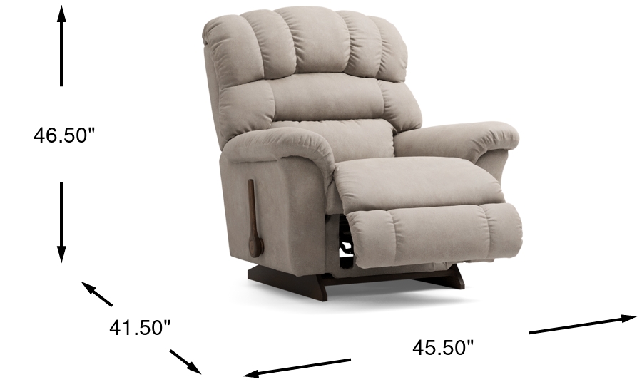 La-Z-Boy Randell Light Taupe Beige Polyester Fabric Rocker