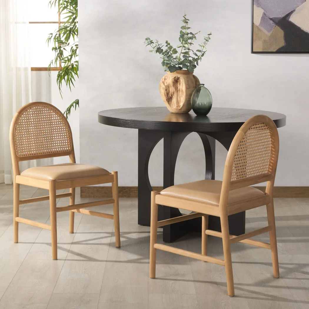 Laacad Tan Side Chairs, Set of 2 - Thumbnail - Image 2