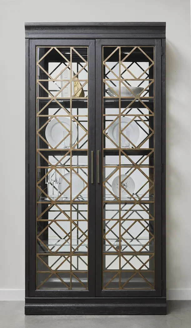 Labarre Black Display Cabinet - Thumbnail - Image 2