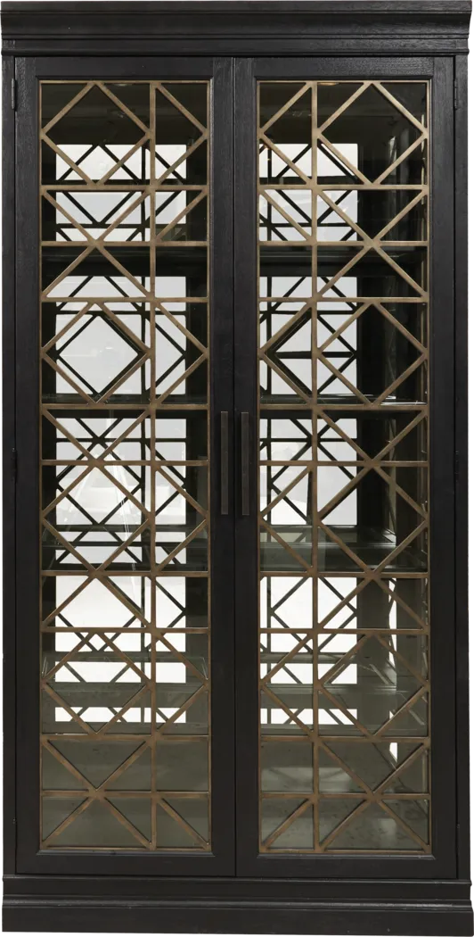 Labarre Black Display Cabinet - Thumbnail - Image 4