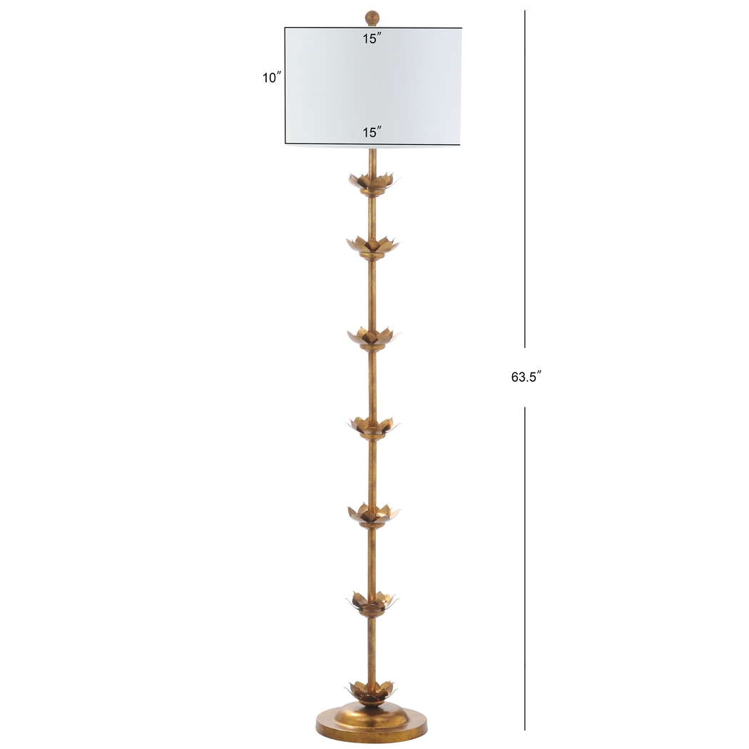 Labrosse Bay Gold Floor Lamp - Thumbnail - Image 3
