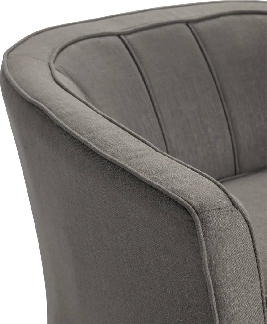Lacewing Gray Accent Chair - Thumbnail - Image 3