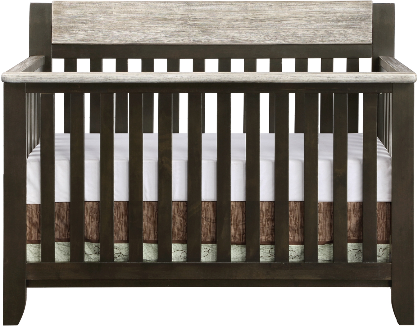 Lachlan Brown Convertible Crib - Thumbnail - Image 2