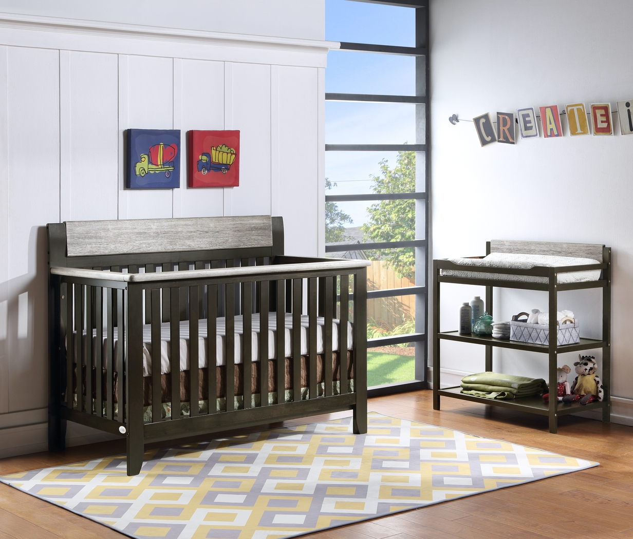 Lachlan Brown Convertible Crib - Thumbnail - Image 9