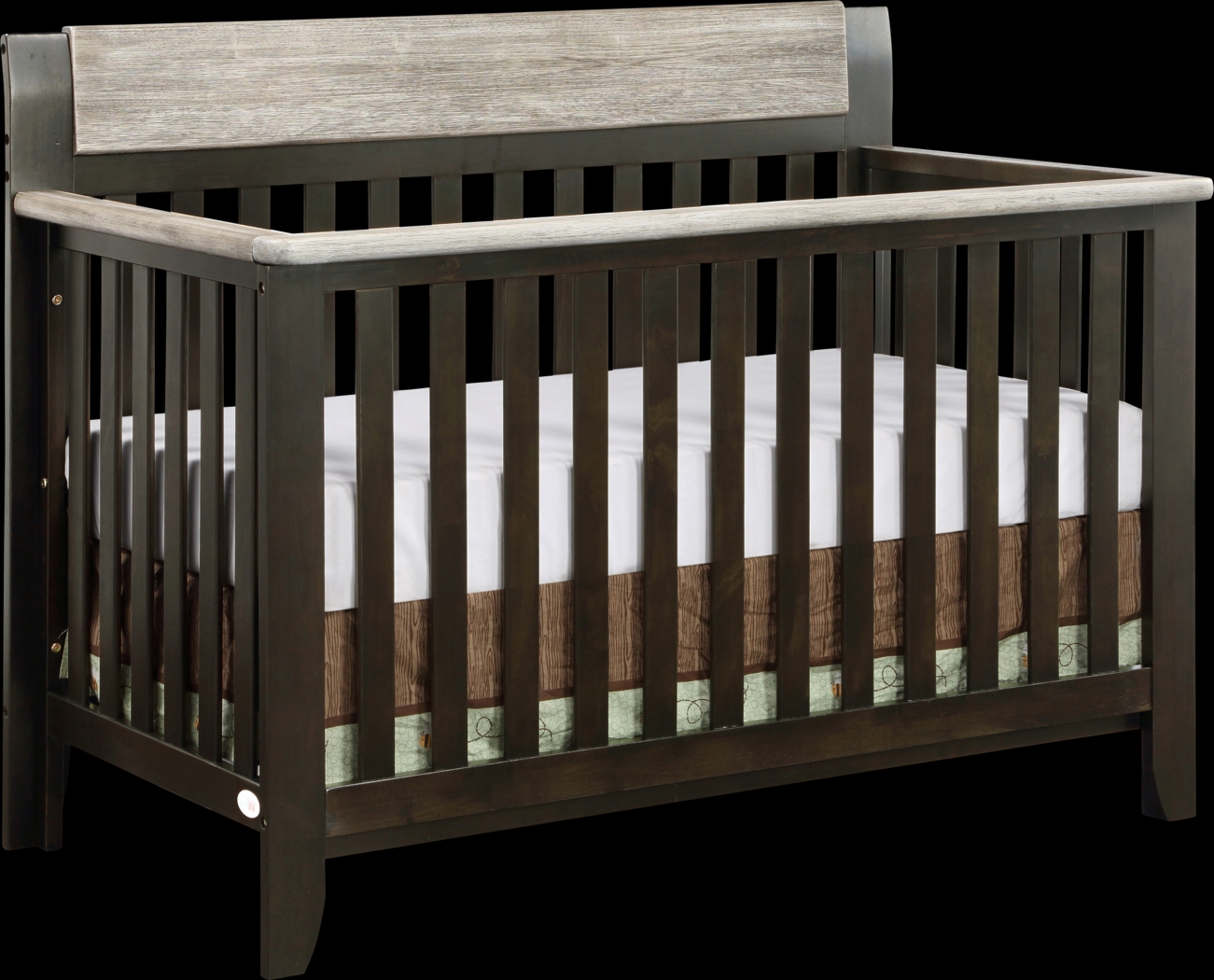 Lachlan Brown Convertible Crib - Thumbnail - Image 1
