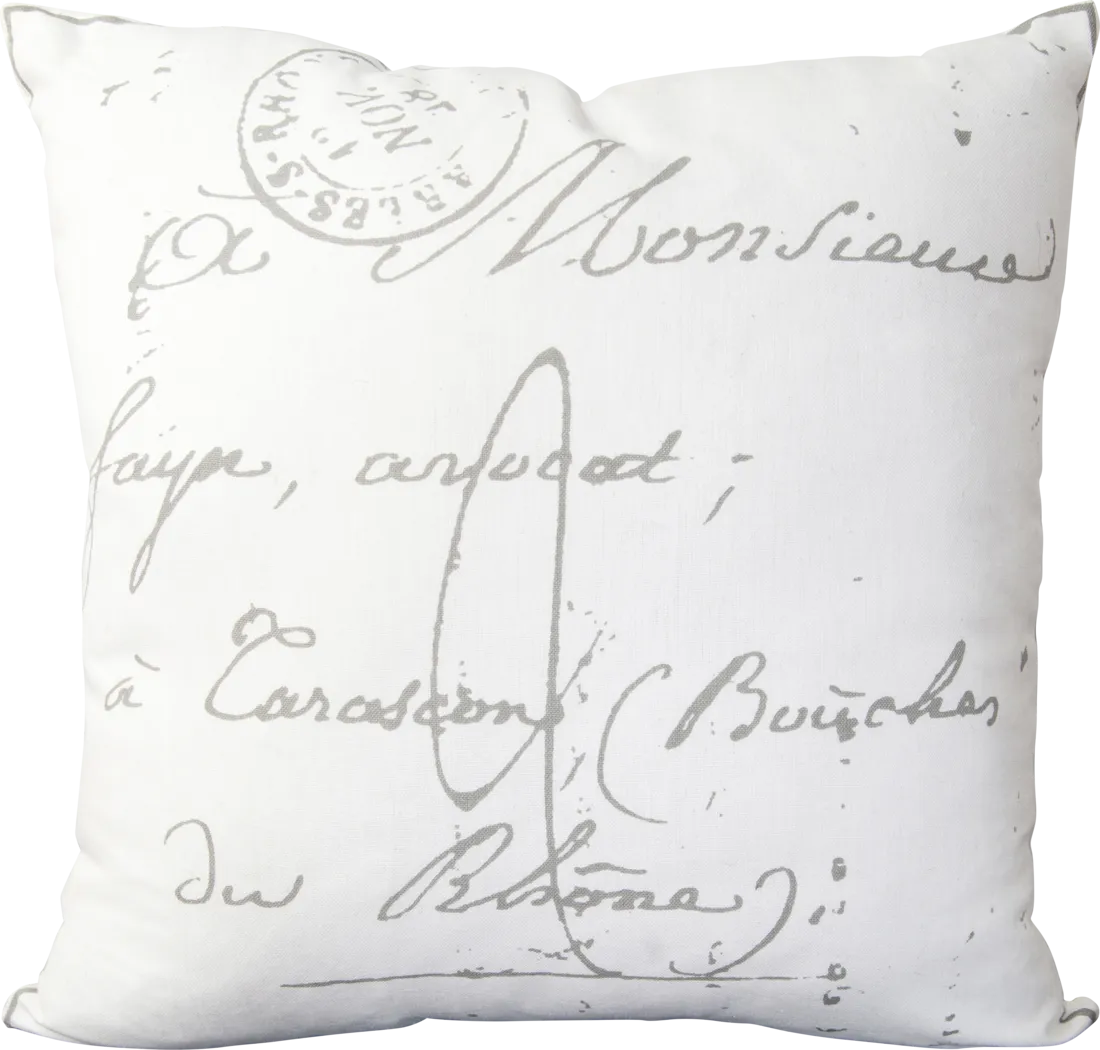 Lacine White Accent Pillow - Thumbnail - Image 1
