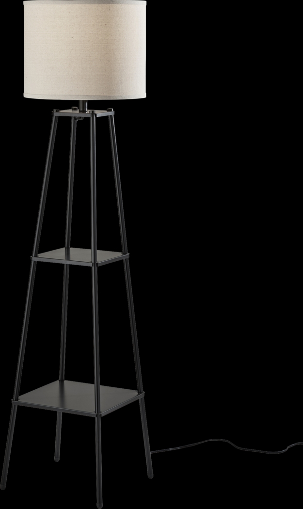 Lackland Estates Black Floor Lamp - Thumbnail - Image 1