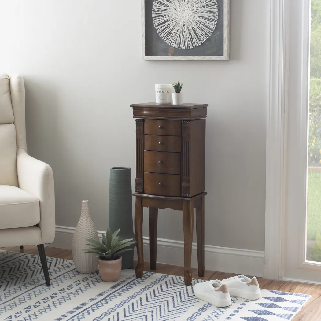 Lackyland Brown Jewelry Armoire - Thumbnail - Image 2