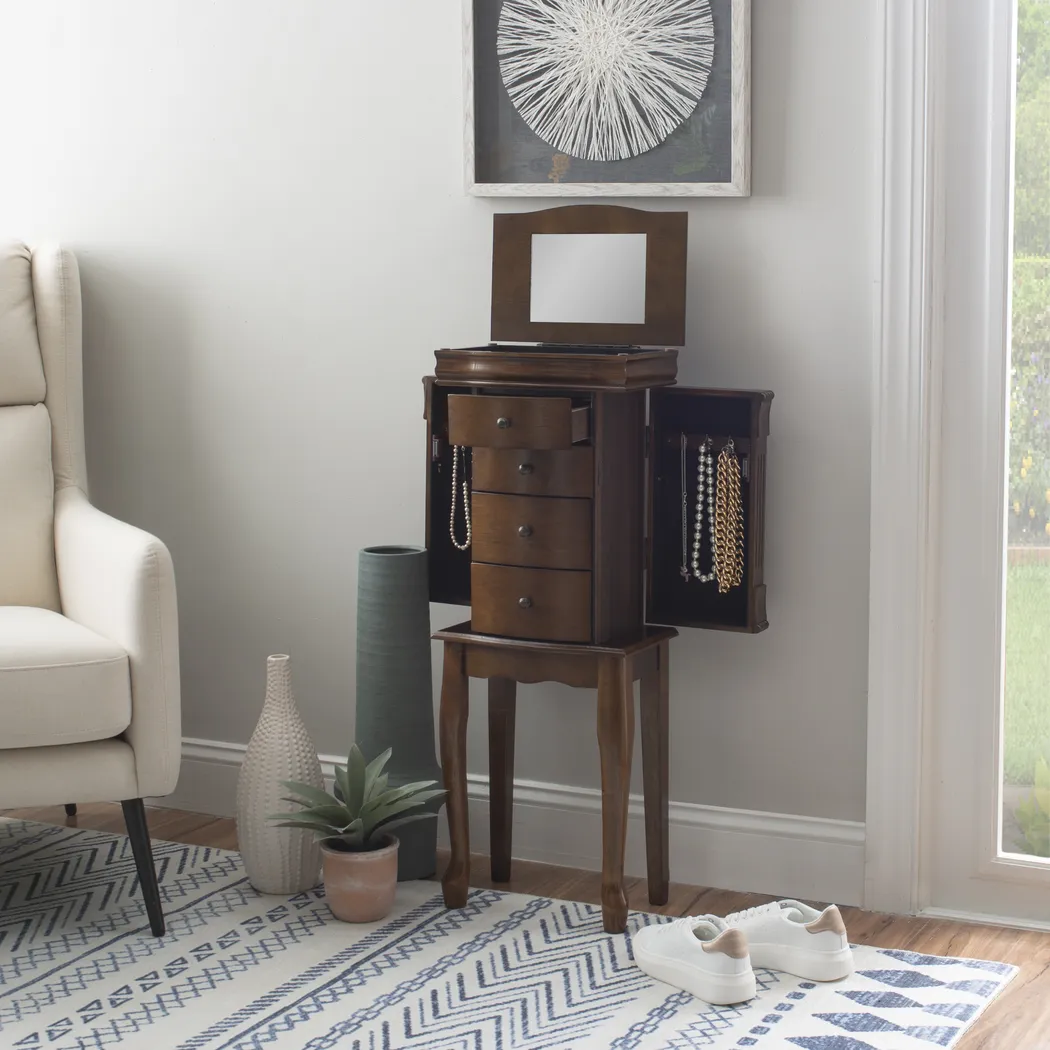 Lackyland Brown Jewelry Armoire - Thumbnail - Image 3