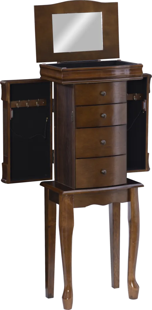 Lackyland Brown Jewelry Armoire - Thumbnail - Image 9