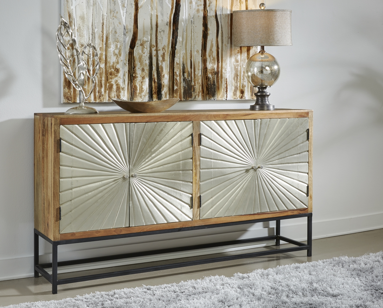 Laderna Brown Accent Cabinet - Thumbnail - Image 2