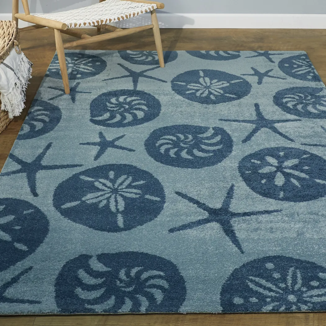 Ladovie Navy 7'10 x 10' Rug - Thumbnail - Image 2