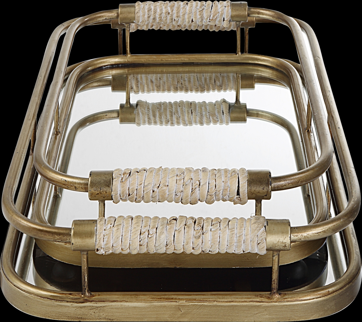 Ladrido Gold Tray, Set of 2 - Thumbnail - Image 3