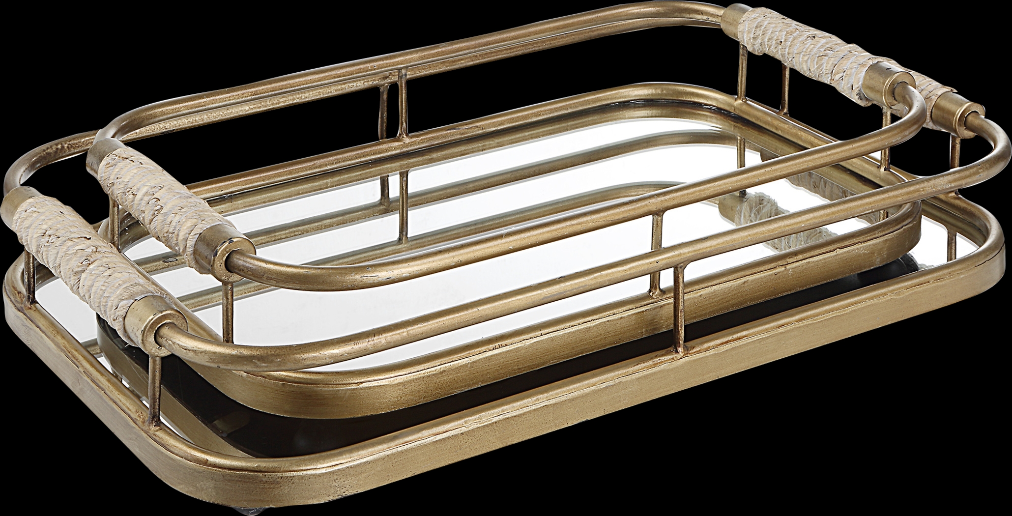 Ladrido Gold Tray, Set of 2 - Thumbnail - Image 4