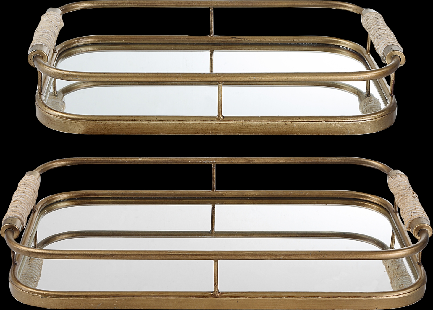 Ladrido Gold Tray, Set of 2 - Thumbnail - Image 5