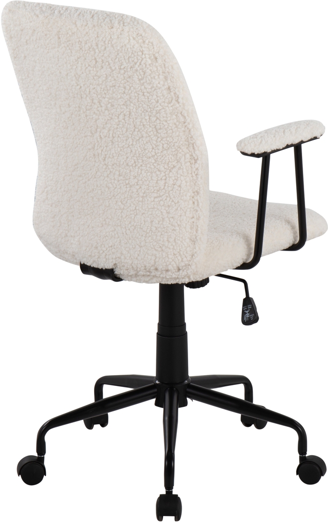 Ladson White Office Chair - Thumbnail - Image 3