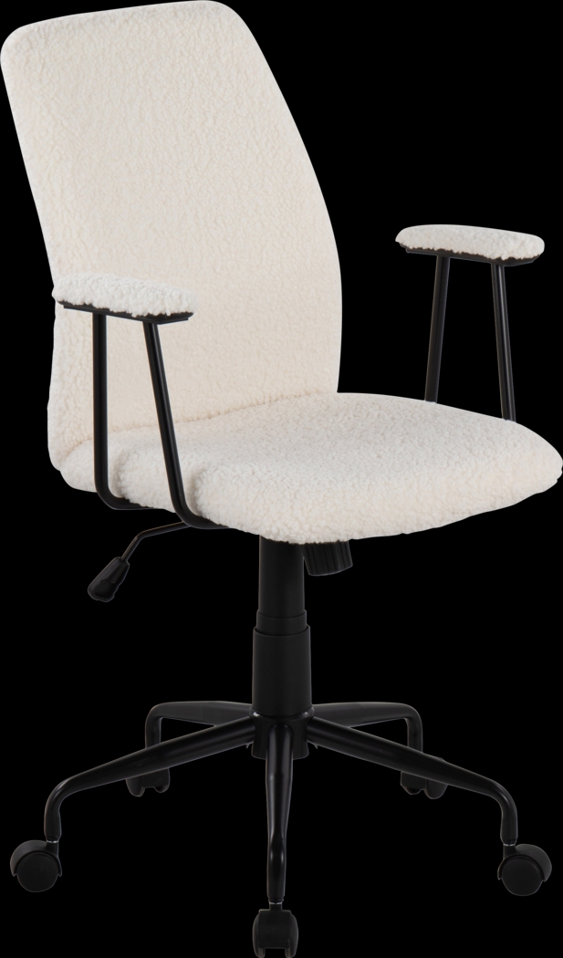 Ladson White Office Chair - Thumbnail - Image 1