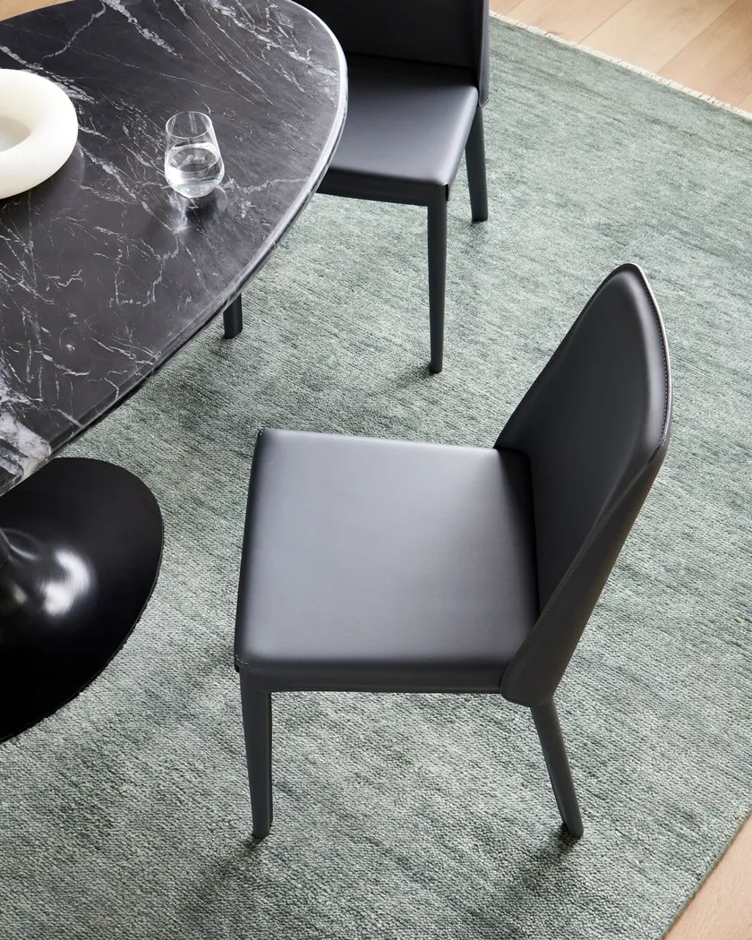 Laera Blue Side Chair, Set of 2 - Thumbnail - Image 2