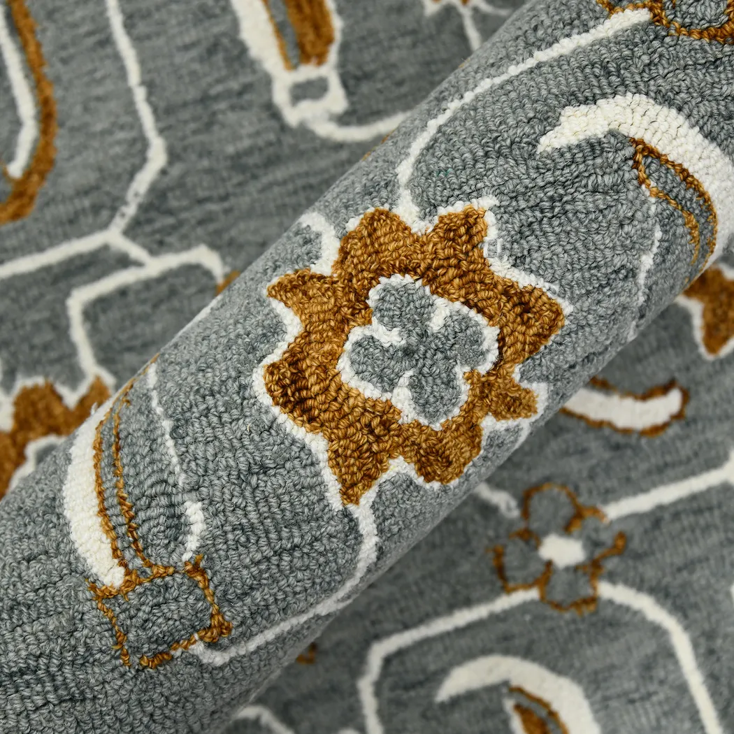 Laeti Gray 5' x 8' Rug - Thumbnail - Image 2