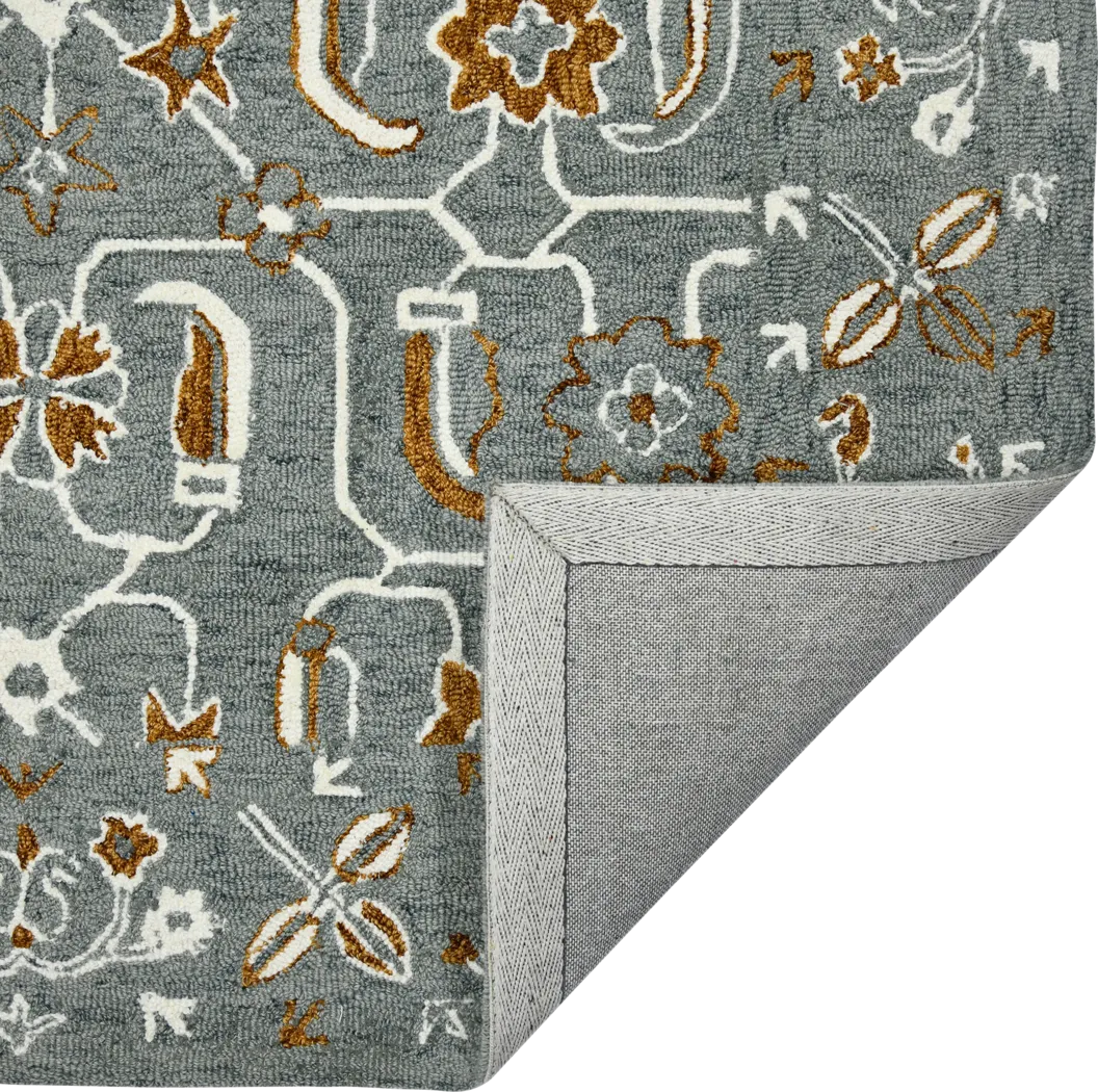 Laeti Gray 5' x 8' Rug - Thumbnail - Image 4