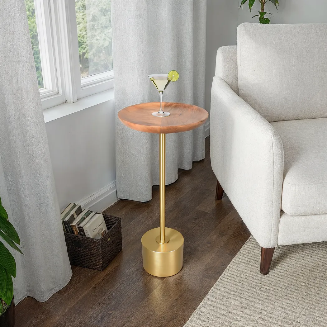Laevi Natural Accent Table - Thumbnail - Image 2